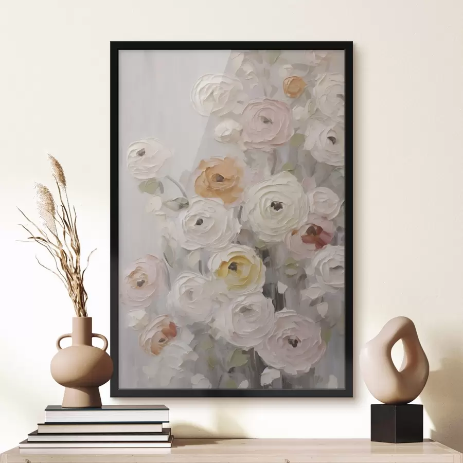 Fototapete Abstrakte Blumen, Nachbildung eines Gemäldes f50765