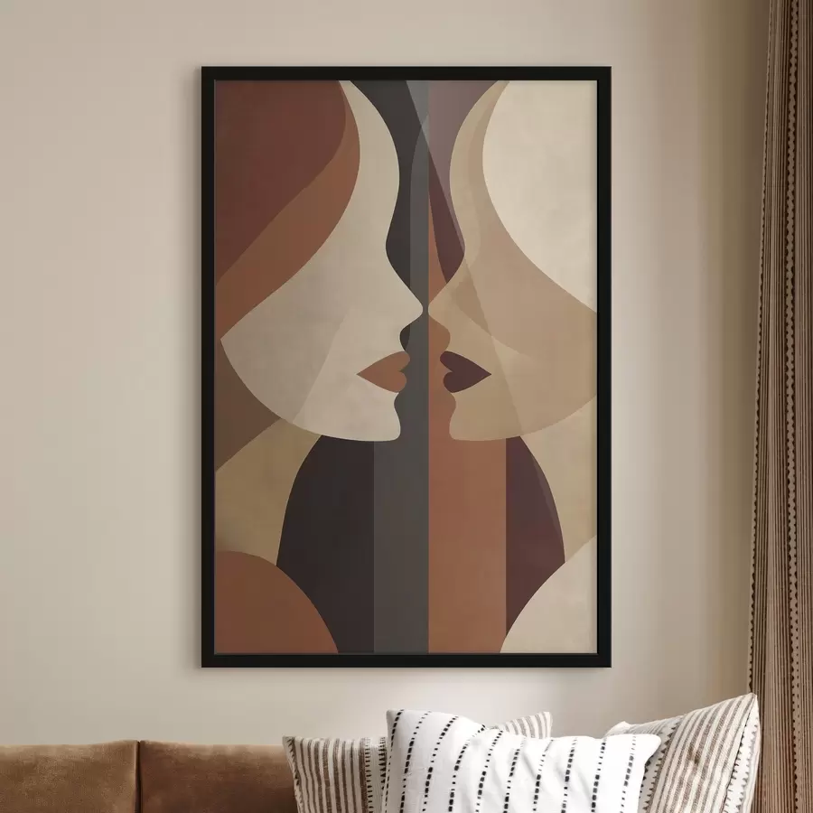Fototapete Abstrakte Gesichter von Frauen f50775