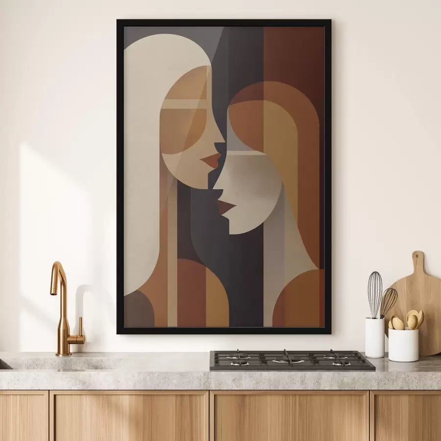 Fototapete Abstrakte Silhouetten von Frauen f50776