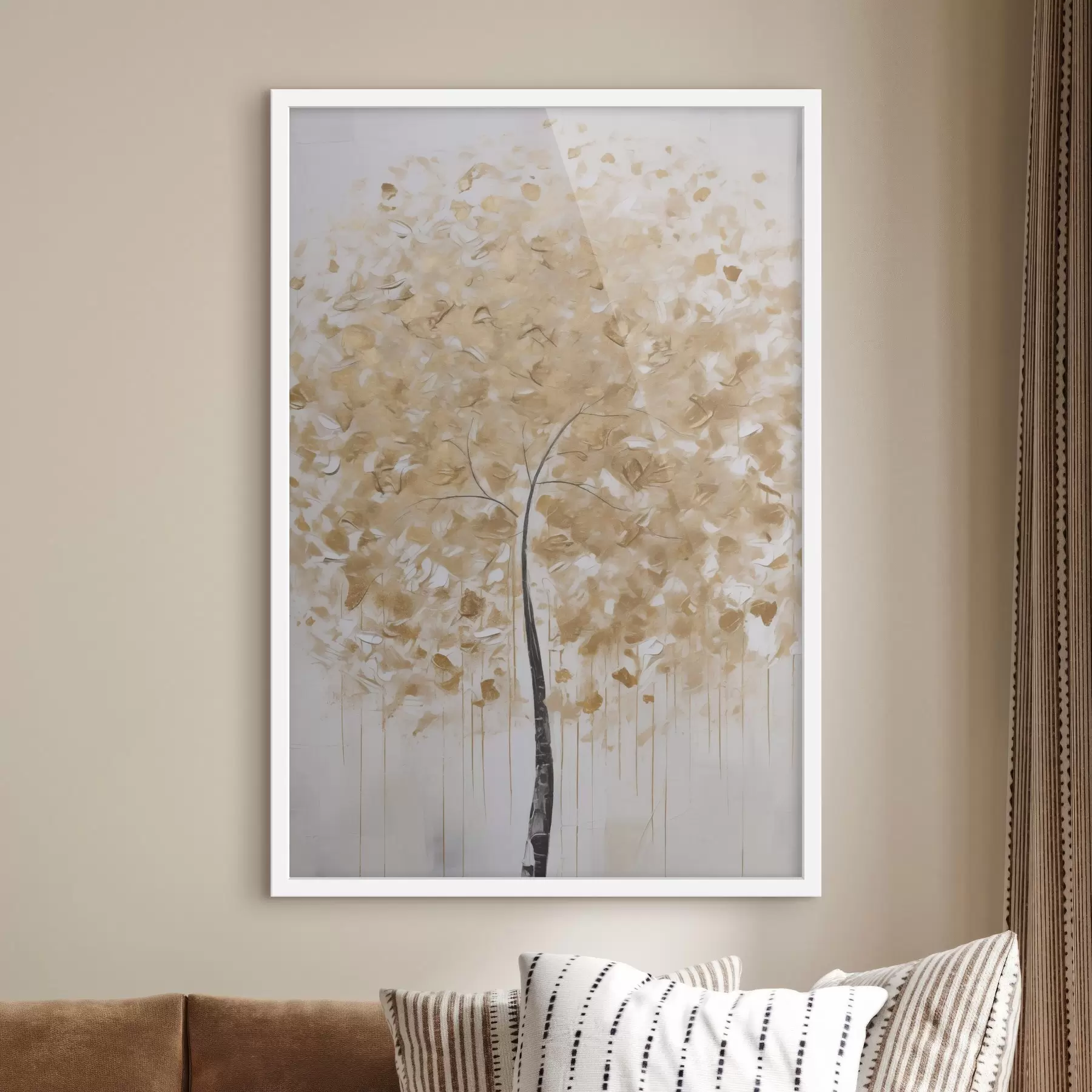 Fototapete Abstrakter Baum, Imitationsgemälde f50801
