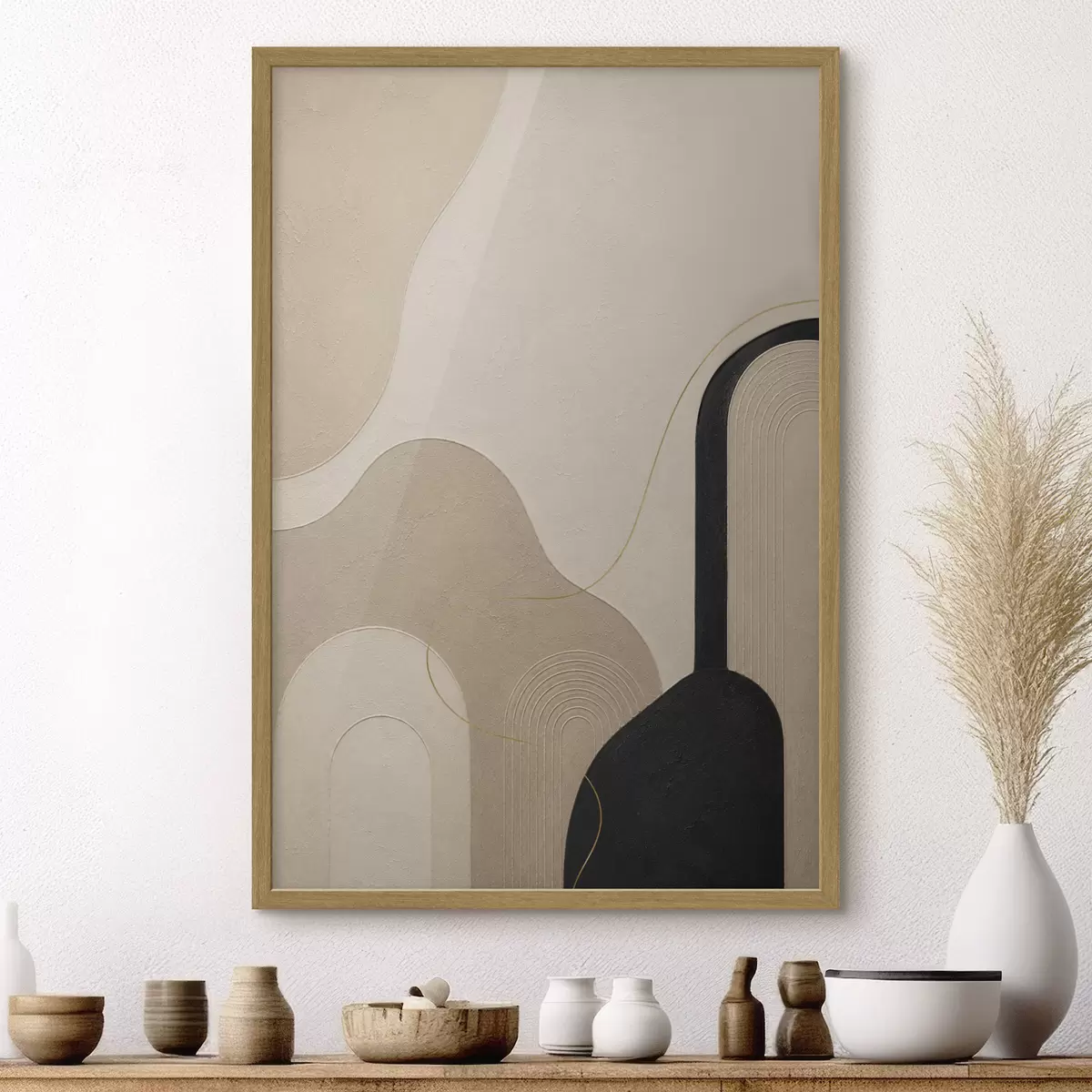 Poster Zarte Geometrie f50500
