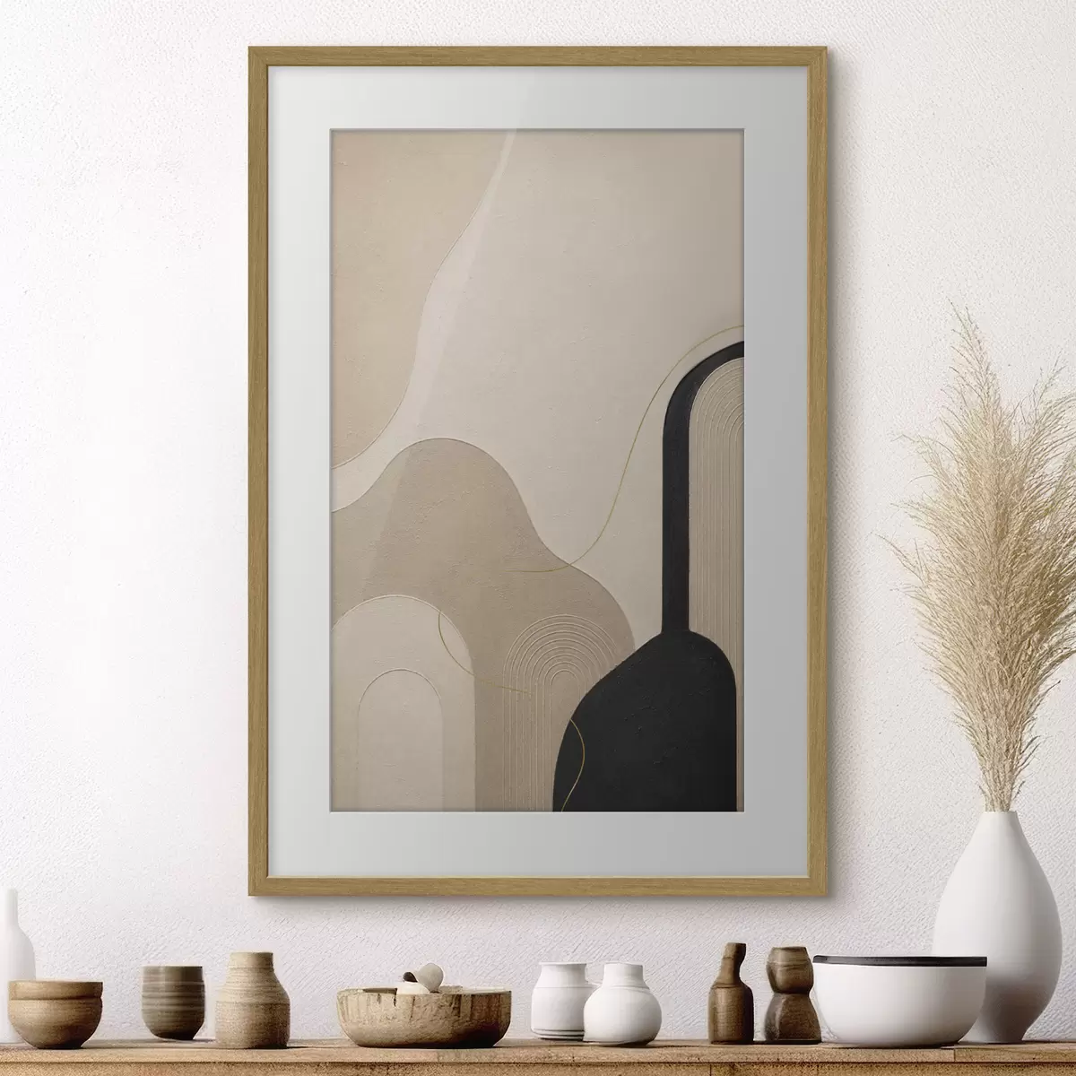 Poster Zarte Geometrie f50500