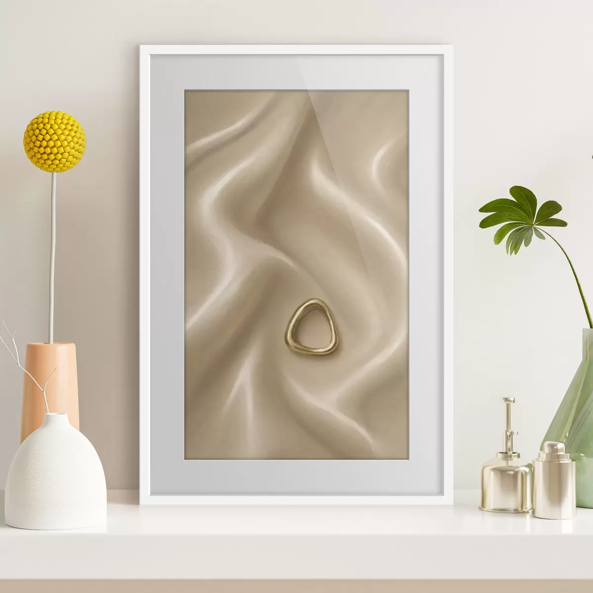 Poster Sanfte Seidenwellen f50501