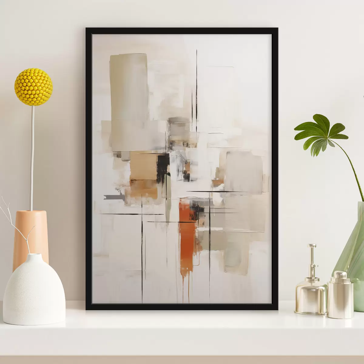 Poster Abstraktion, Nachahmung der Malerei f50847