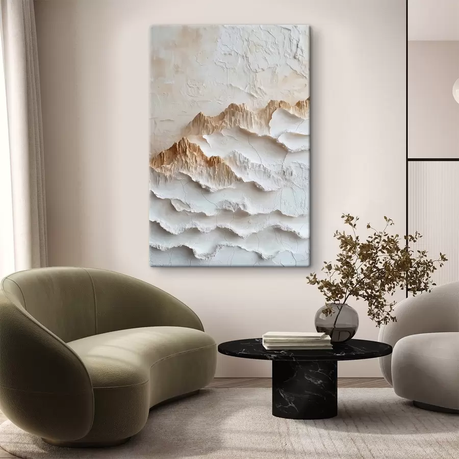 Fototapete Strukturierte beige Spitzen s50737
