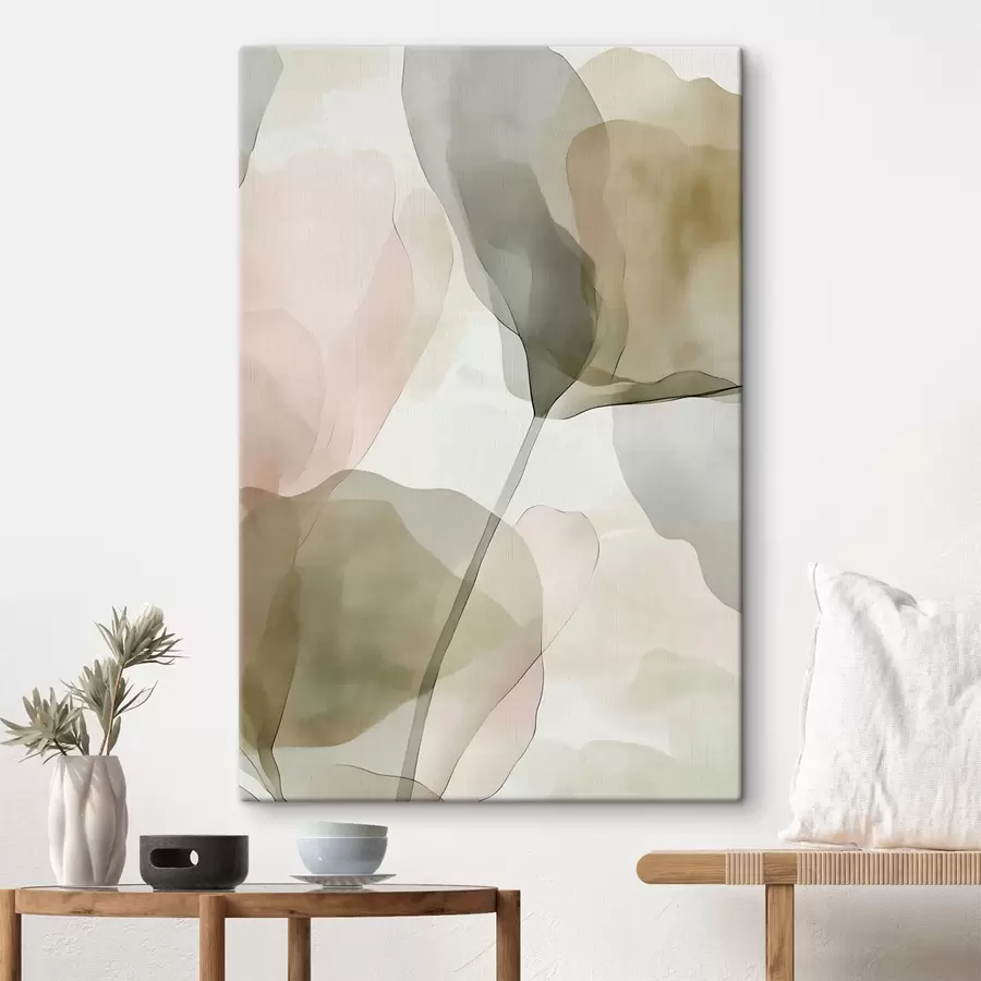 Fototapete Zarte botanische Kunst in Pastelltönen s50751