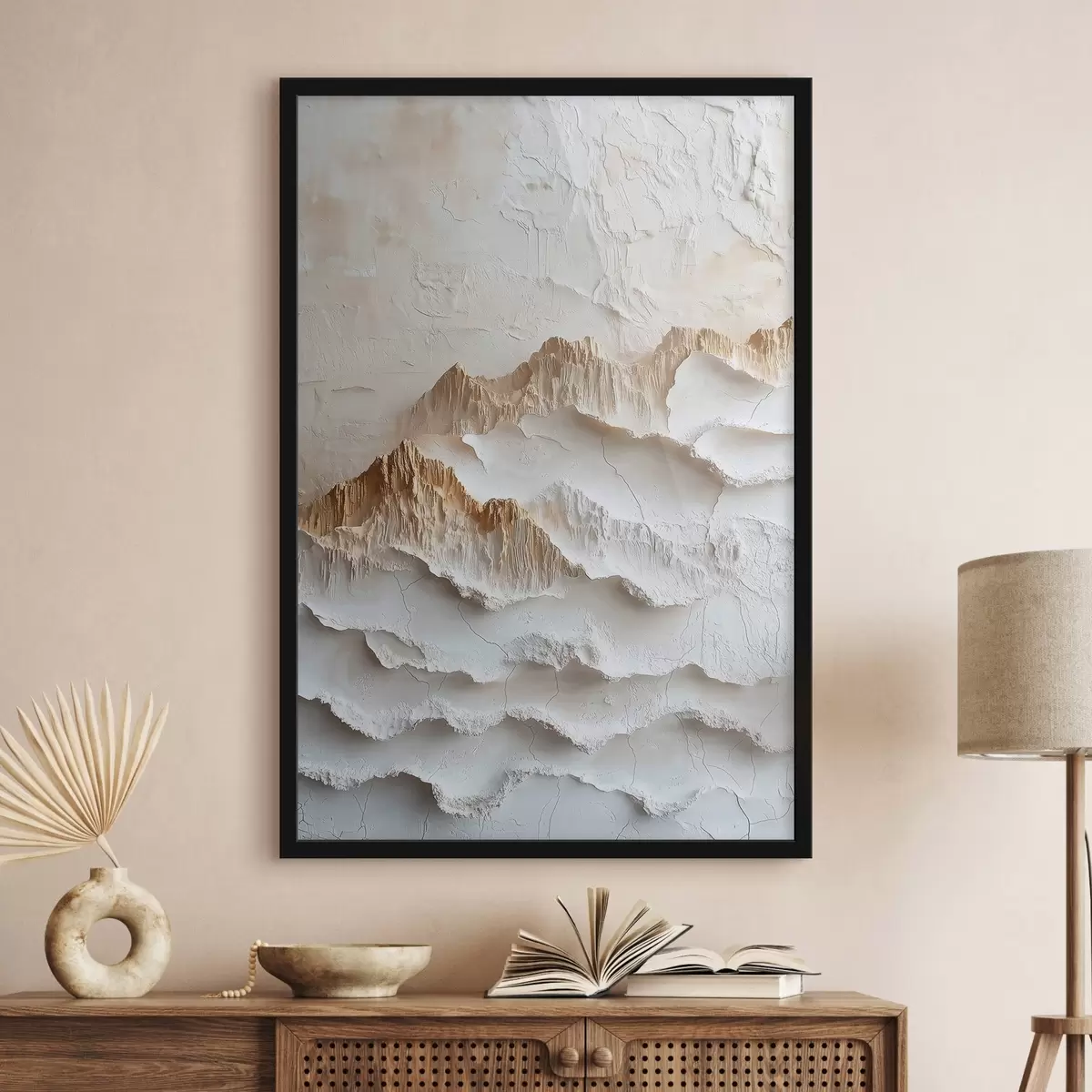 Poster Strukturierte beige Spitzen f50737