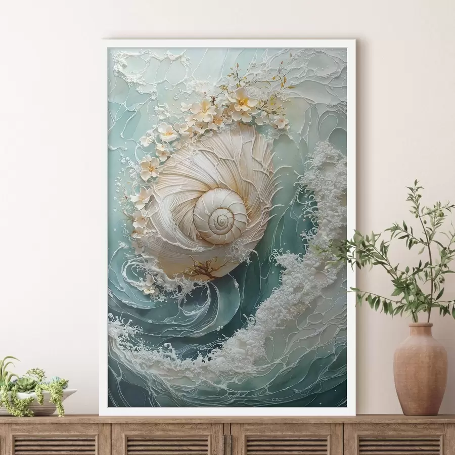 Fototapete Perlmuttmuschel in „Sea Wave“ f50741