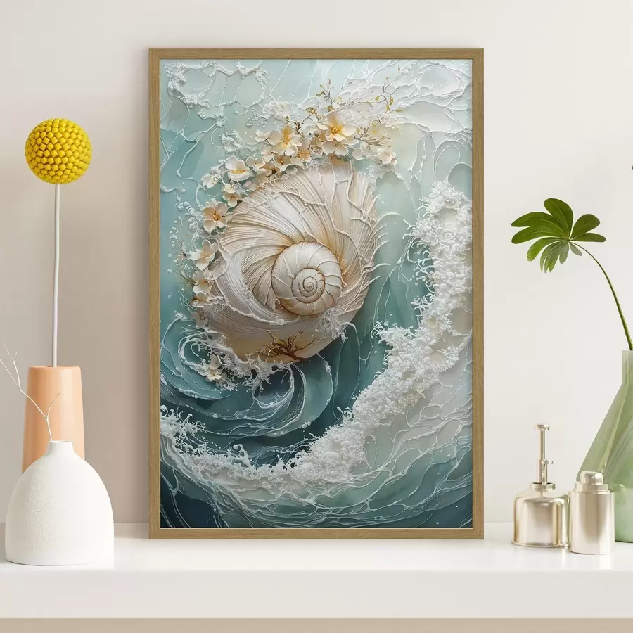 Fototapete Perlmuttmuschel in „Sea Wave“ f50741