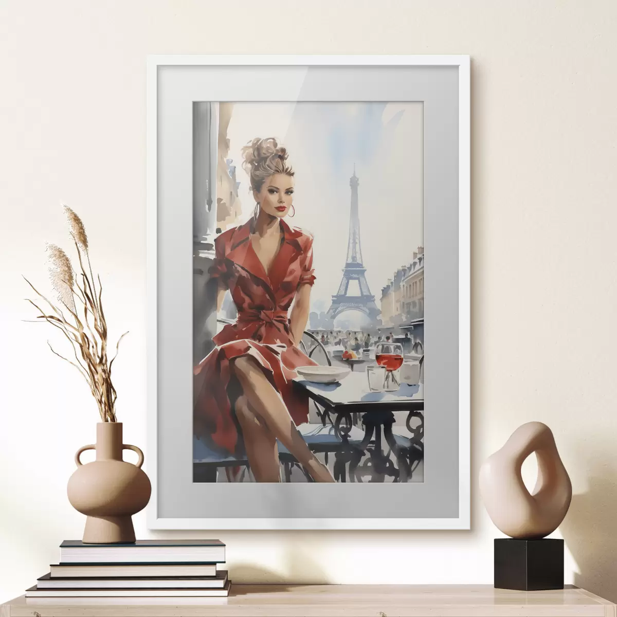 Poster Pariser Silhouette am Eiffelturm f50746