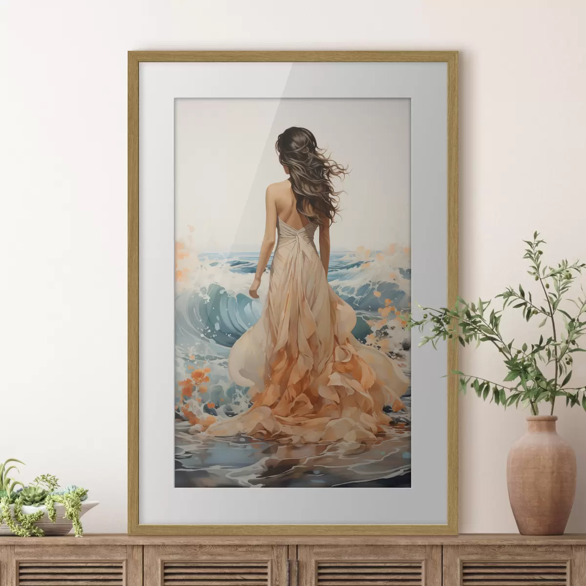 Poster Abendspaziergang am Meer f50748