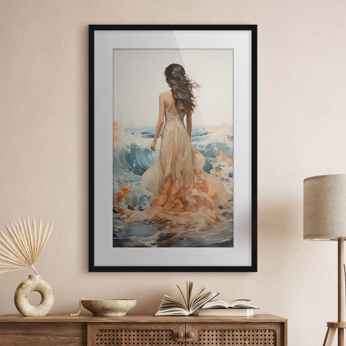 Poster Abendspaziergang am Meer f50748