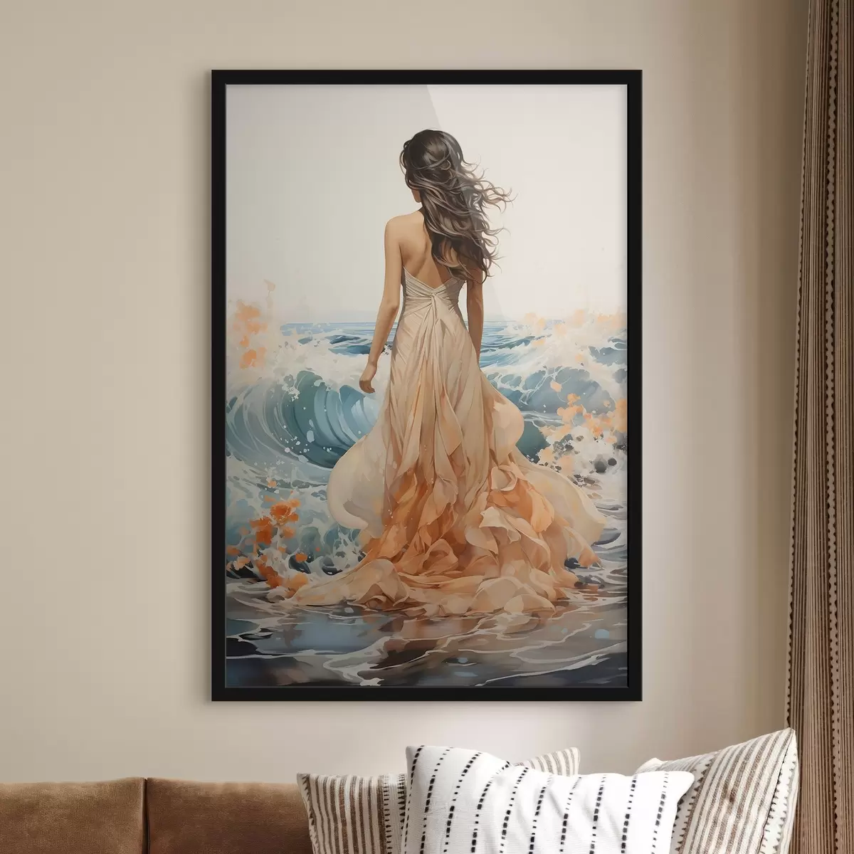 Poster Abendspaziergang am Meer f50748