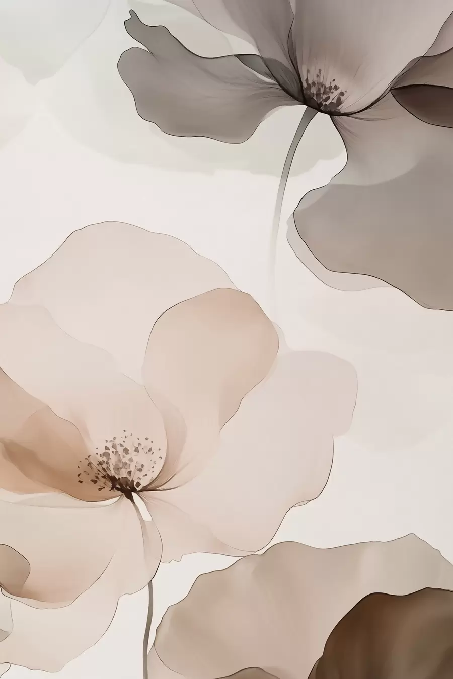 Fototapete Aquarellpulver-Blütenblätter f50749