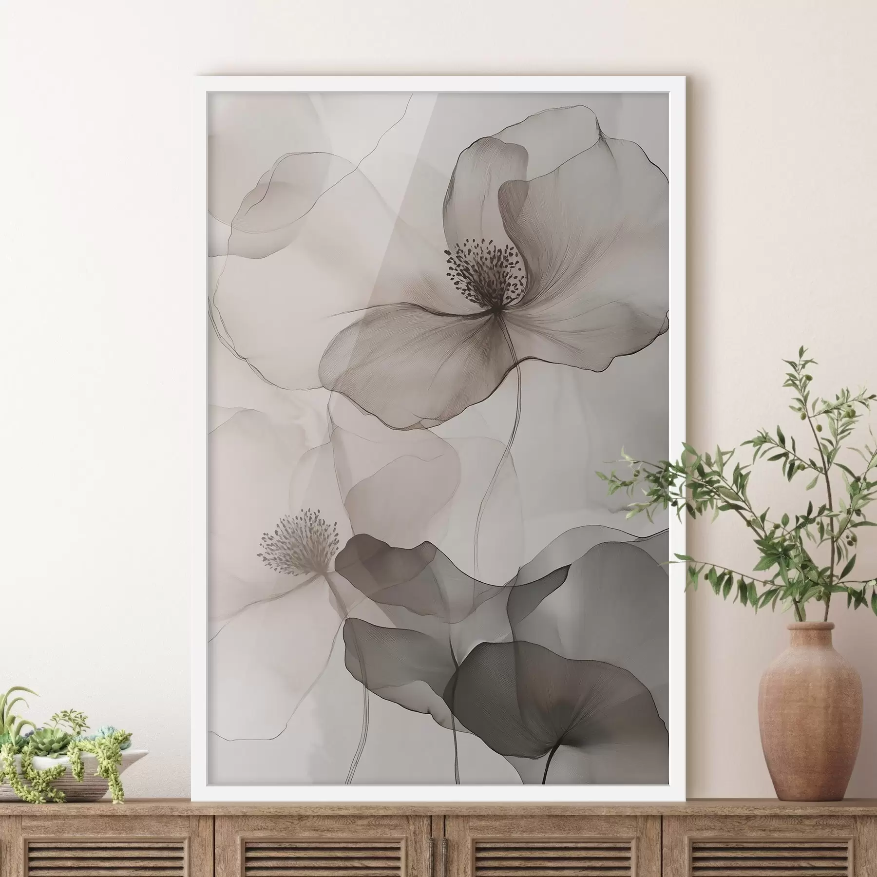 Fototapete Transparente Blumenmotive f50752