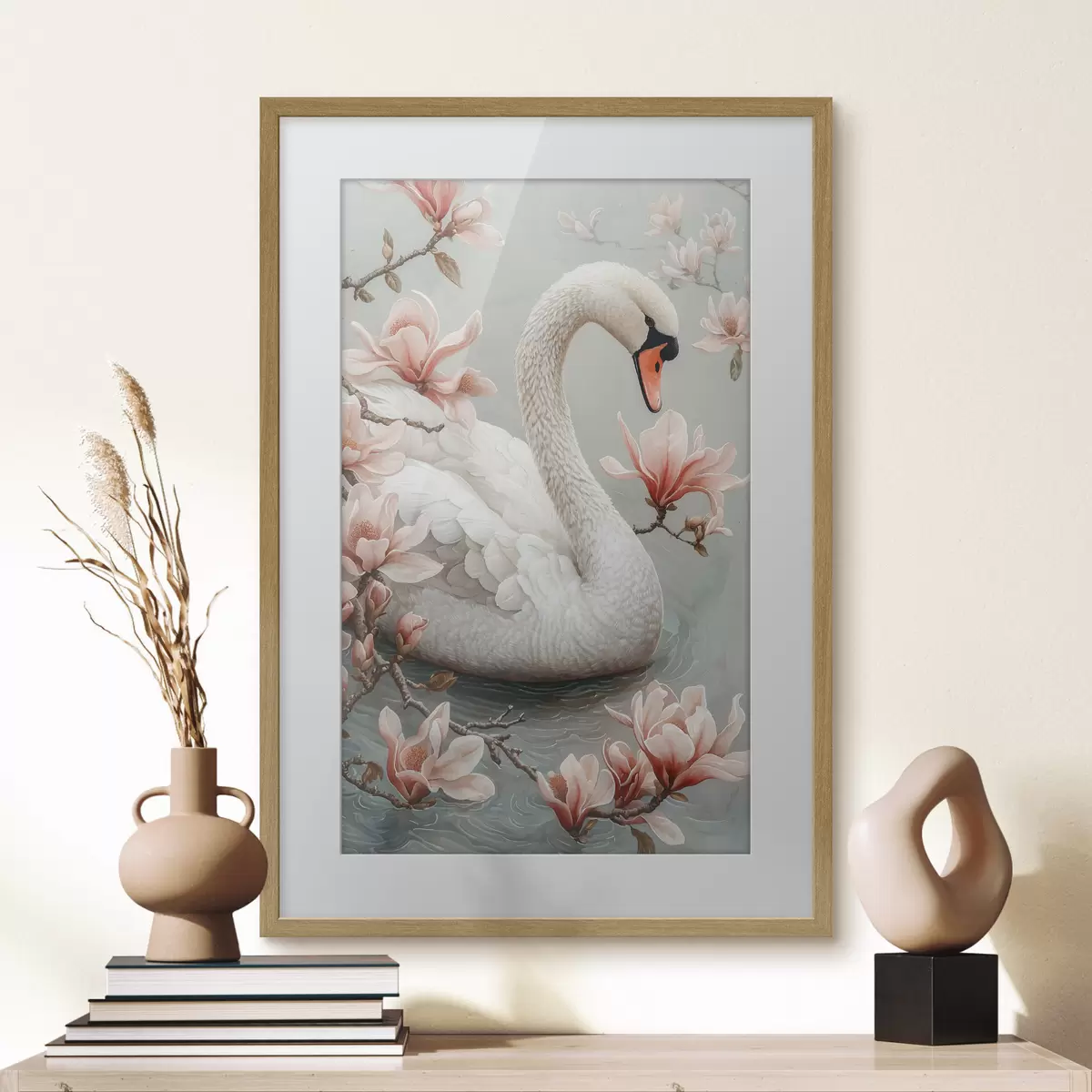 Poster Schneewittchen-Anmut am Wasser f50754