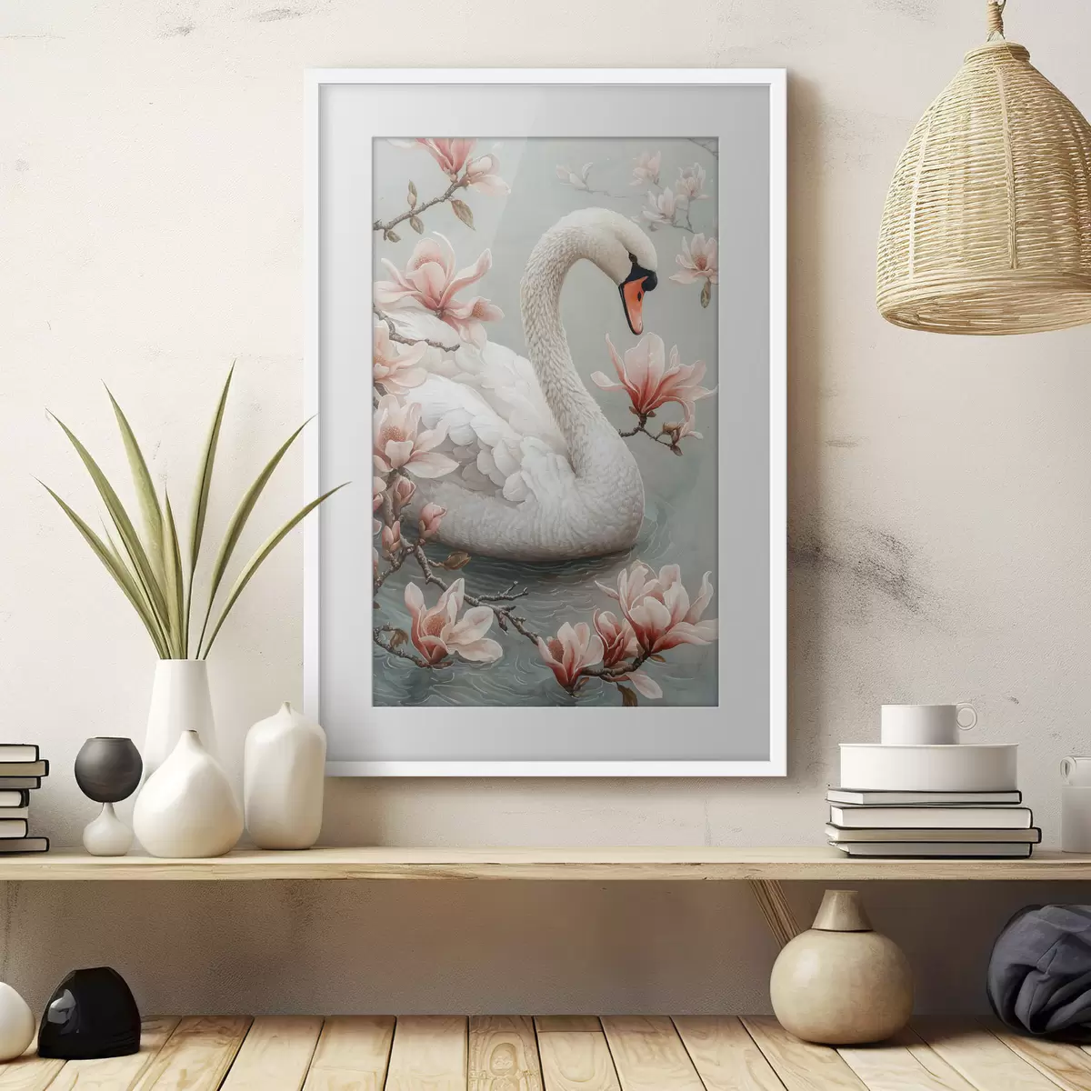 Poster Schneewittchen-Anmut am Wasser f50754