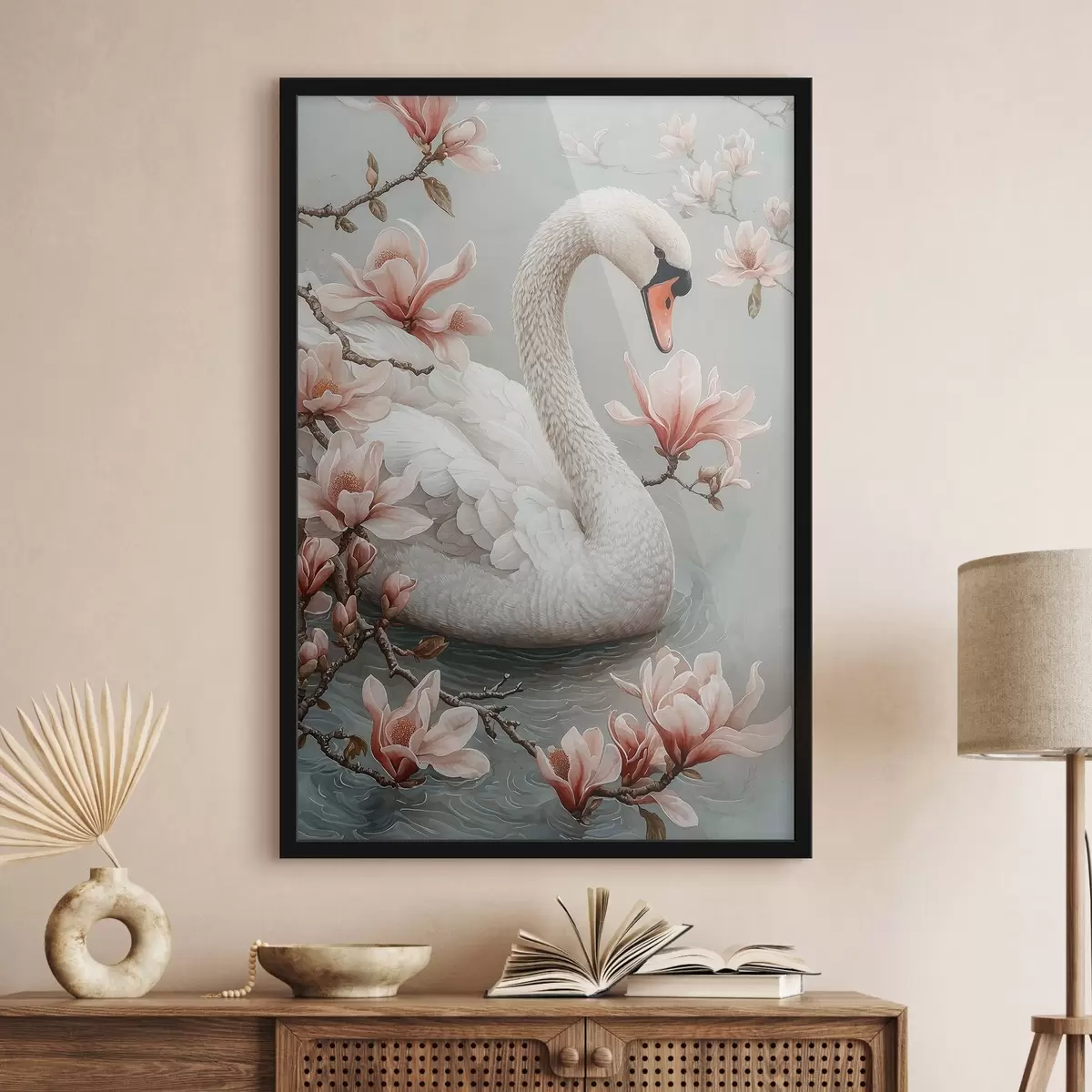 Poster Schneewittchen-Anmut am Wasser f50754