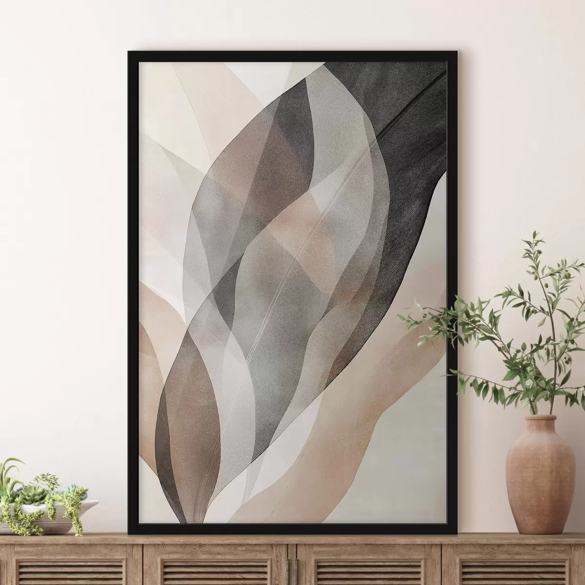Poster Kontrastreiche, rauchige Wellen f50755