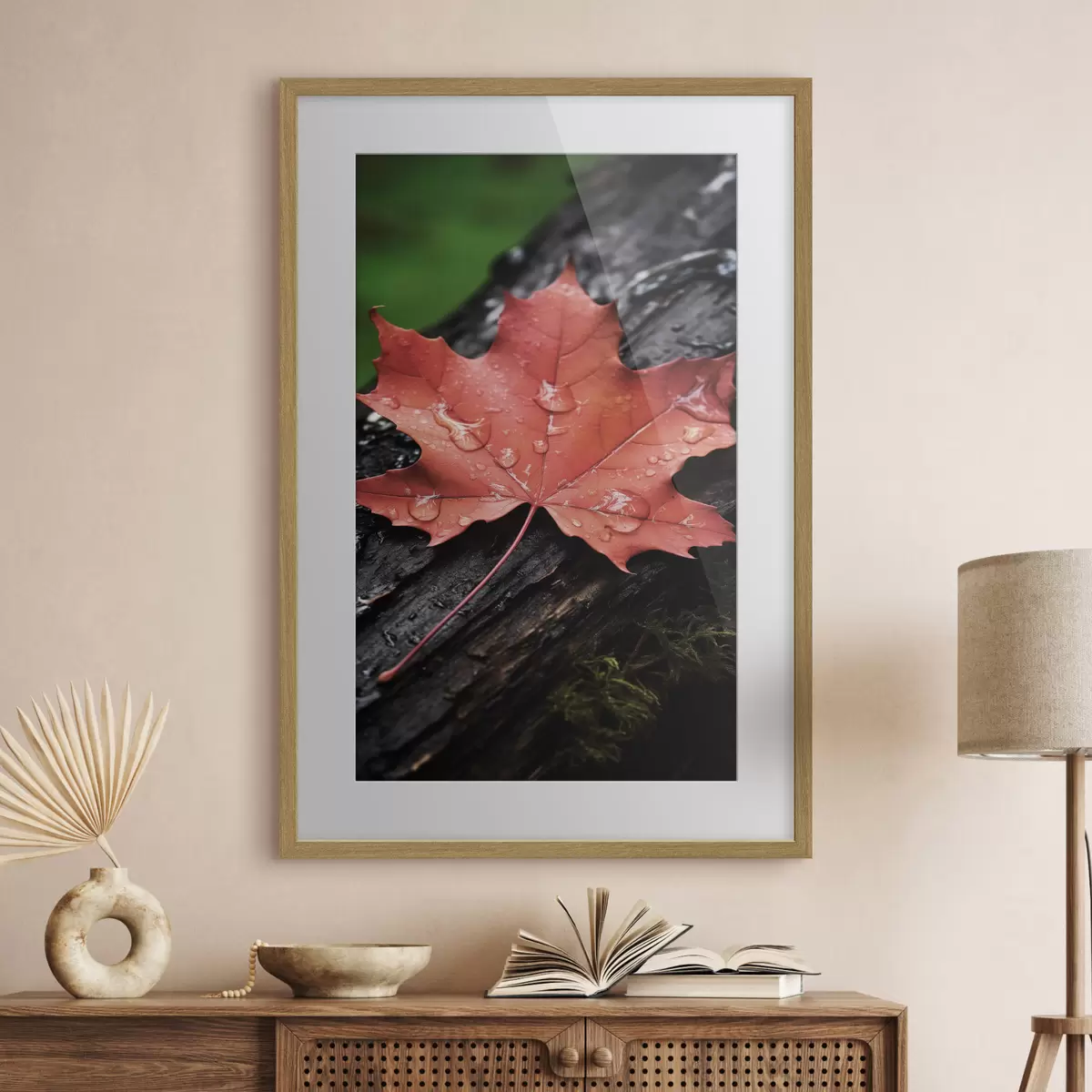 Poster Purpurrotes Ahornblatt f50757