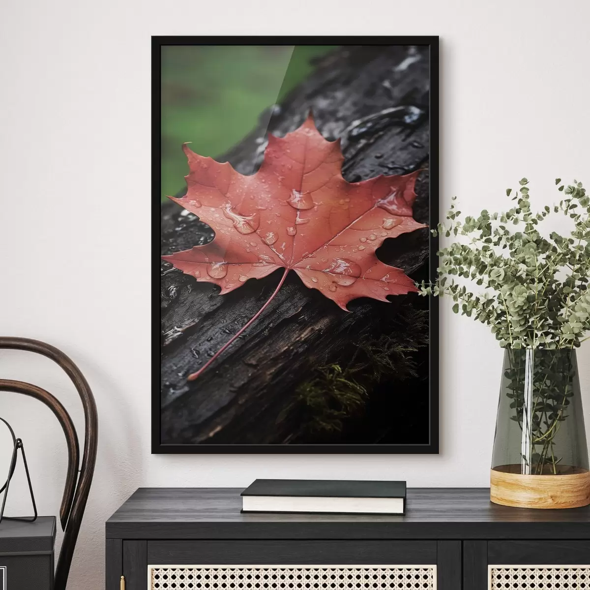 Poster Purpurrotes Ahornblatt f50757