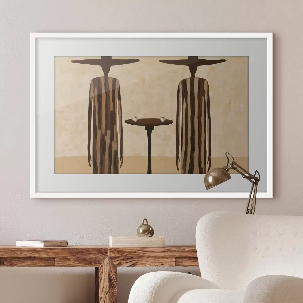 Poster Silhouette und Leichtigkeit f50898