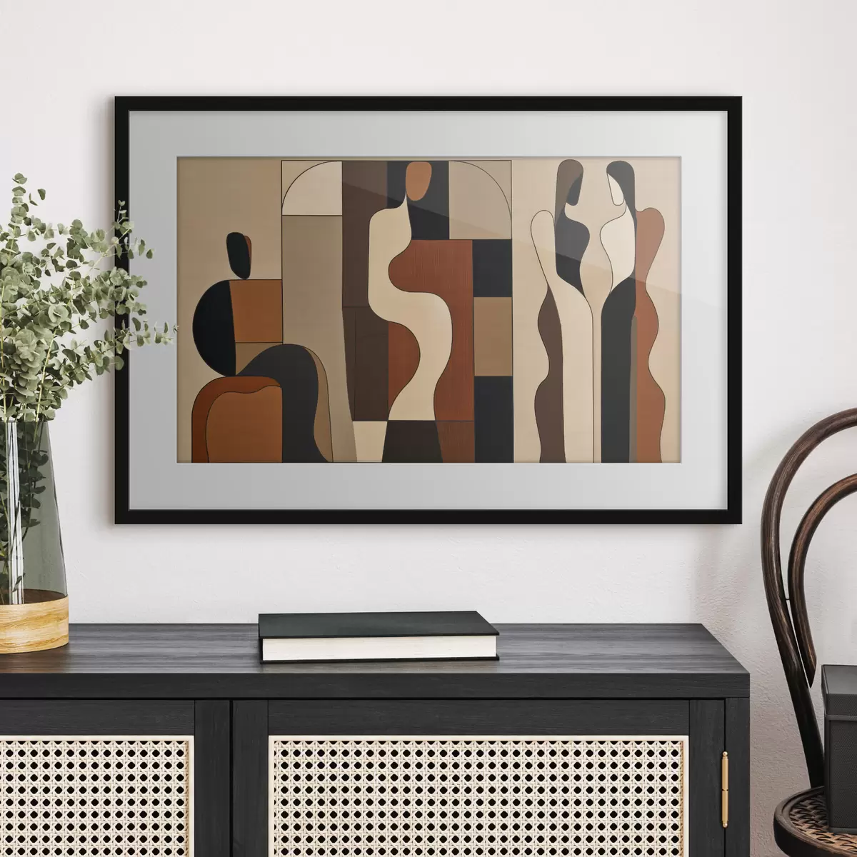 Poster Silhouette und Umarmung f50906