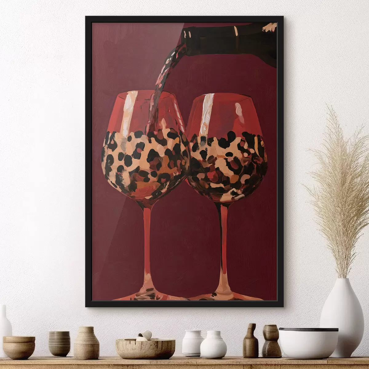Poster Zwei Weingläser f50900