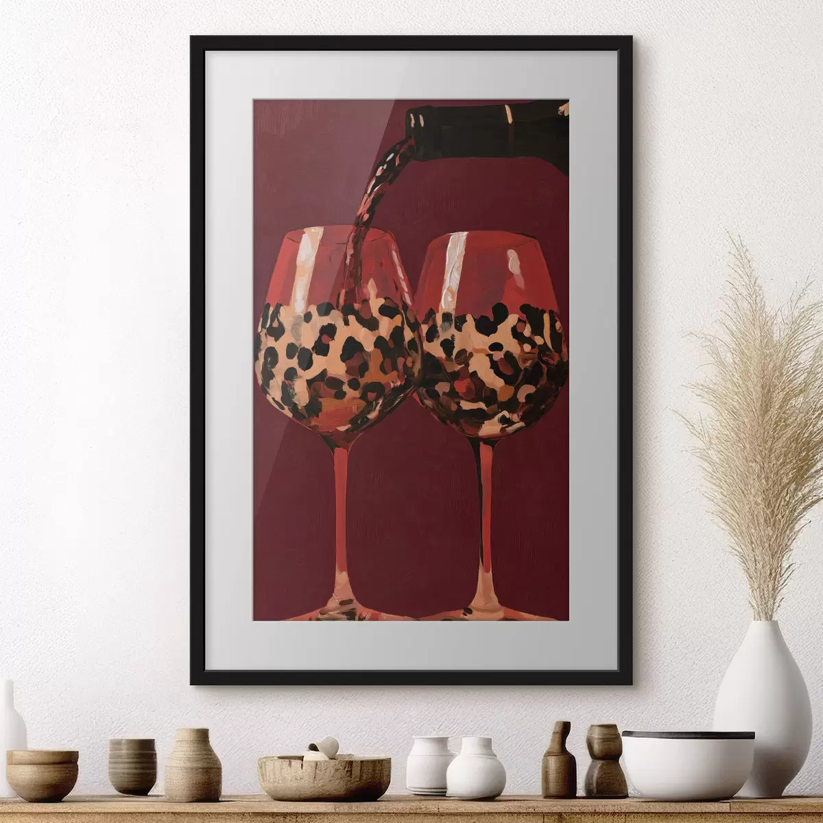 Poster Zwei Weingläser f50900
