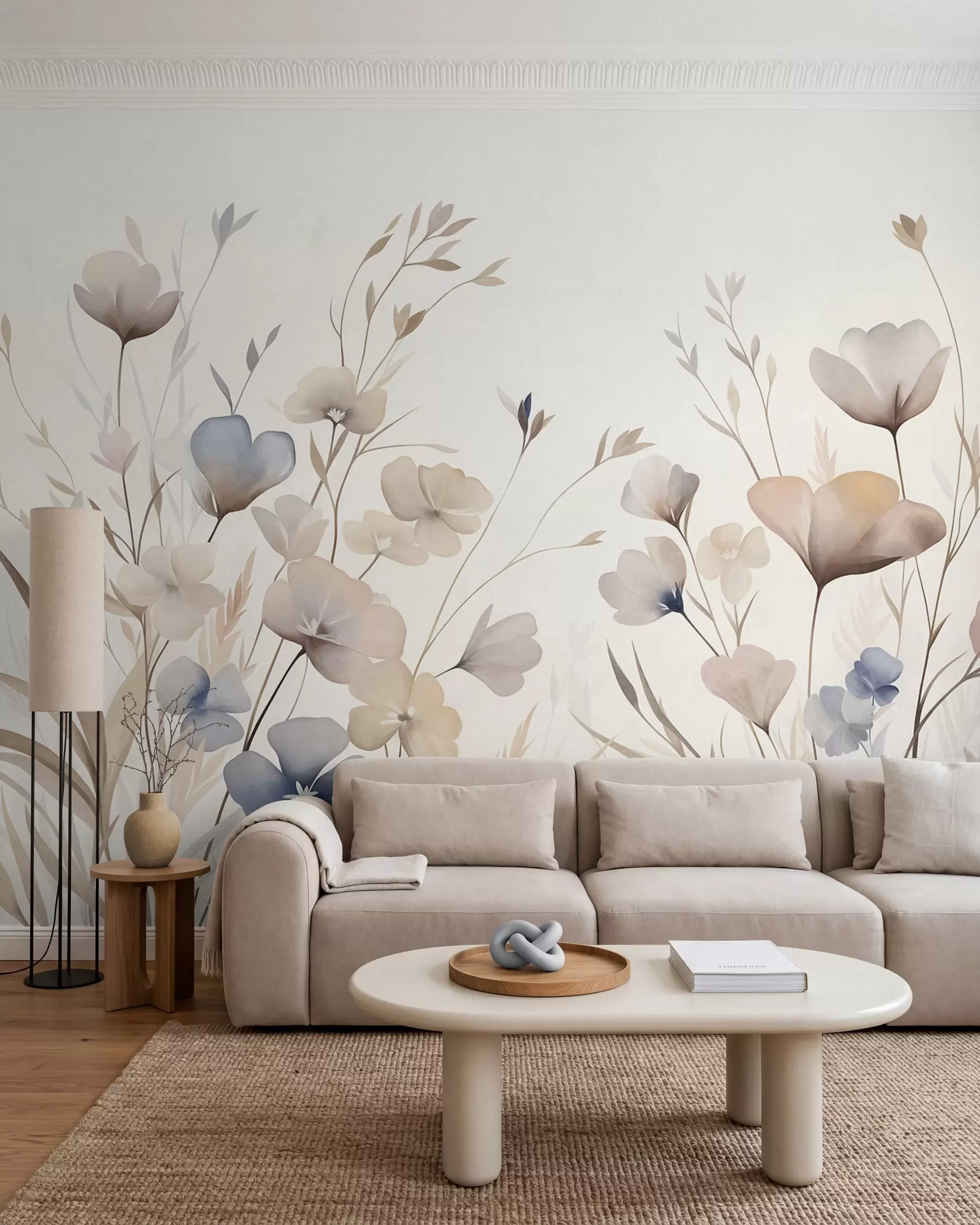 Fototapete Wildblumen in Pastell w10065