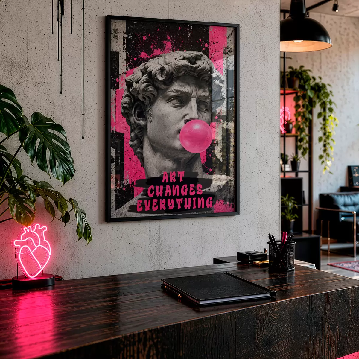 Poster Kunst verändert alles f50645