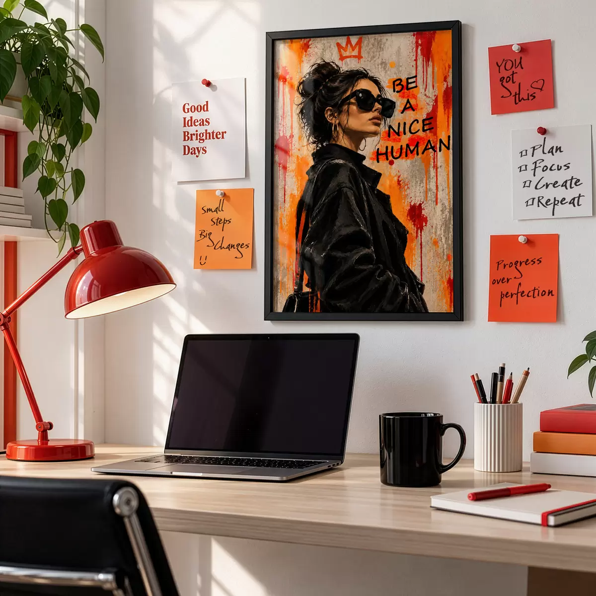 Poster Sei ein guter Mensch f50647