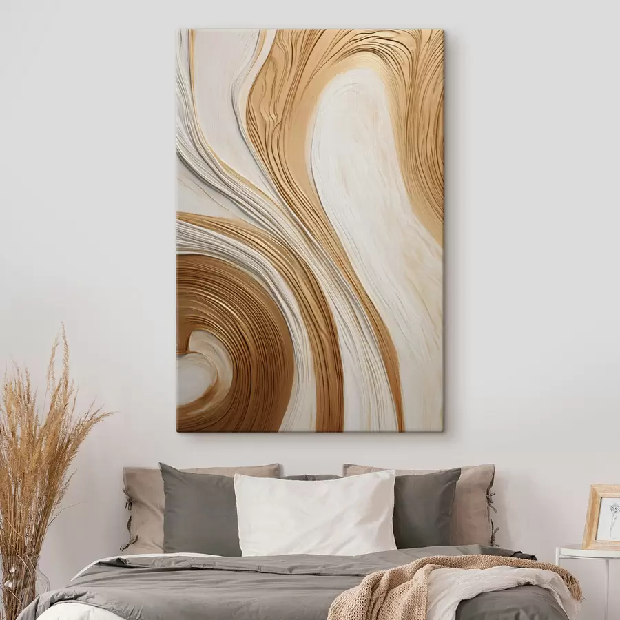Fototapete Abstrakte Wirbellinien, die eine strukturierte, moderne, minimalistische Kunst schaffen s50961