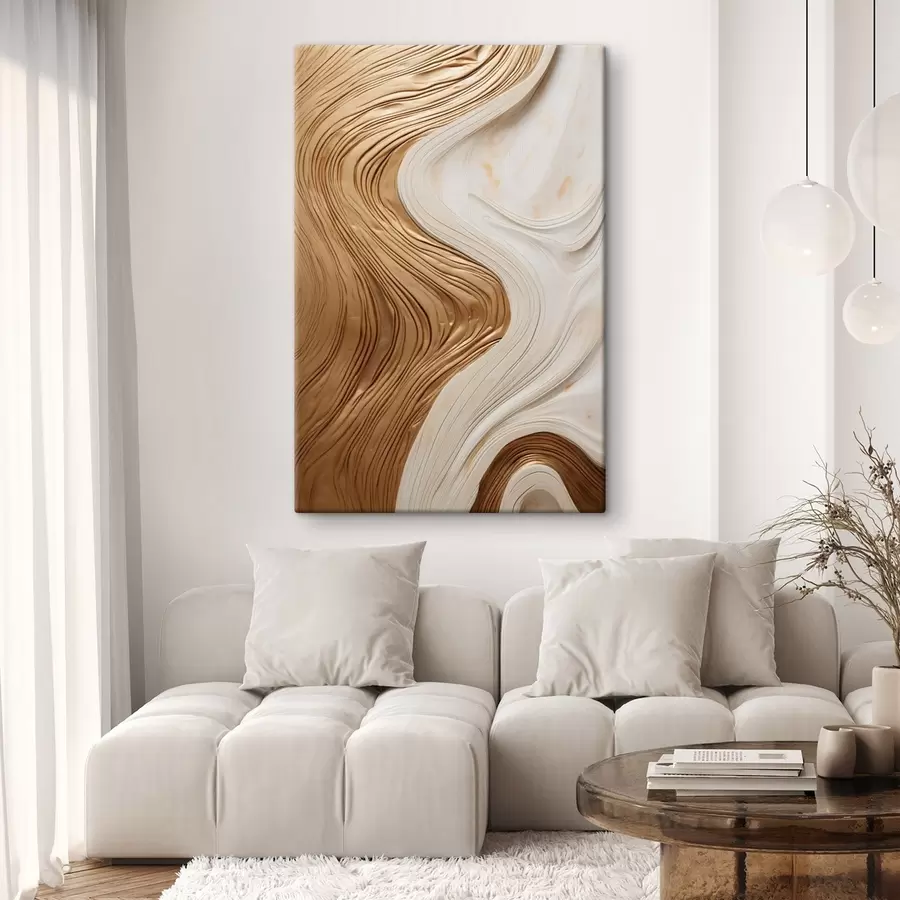 Fototapete Abstrakte Wirbellinien, die eine strukturierte, moderne, minimalistische Kunst schaffen s50962