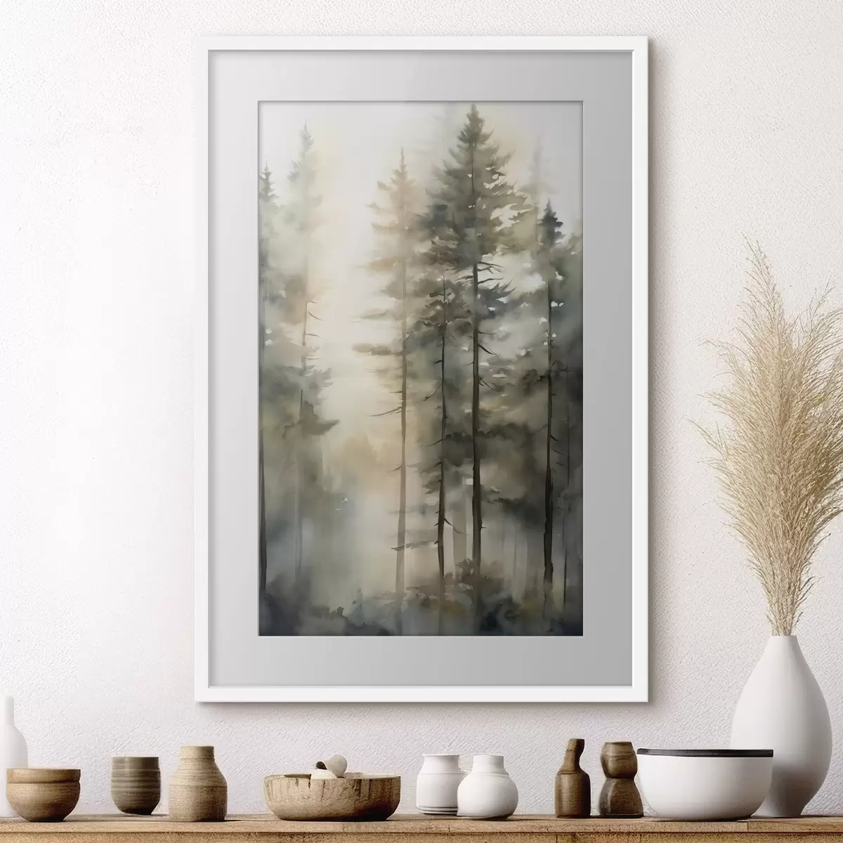 Poster Wald und Liebkosung f50947