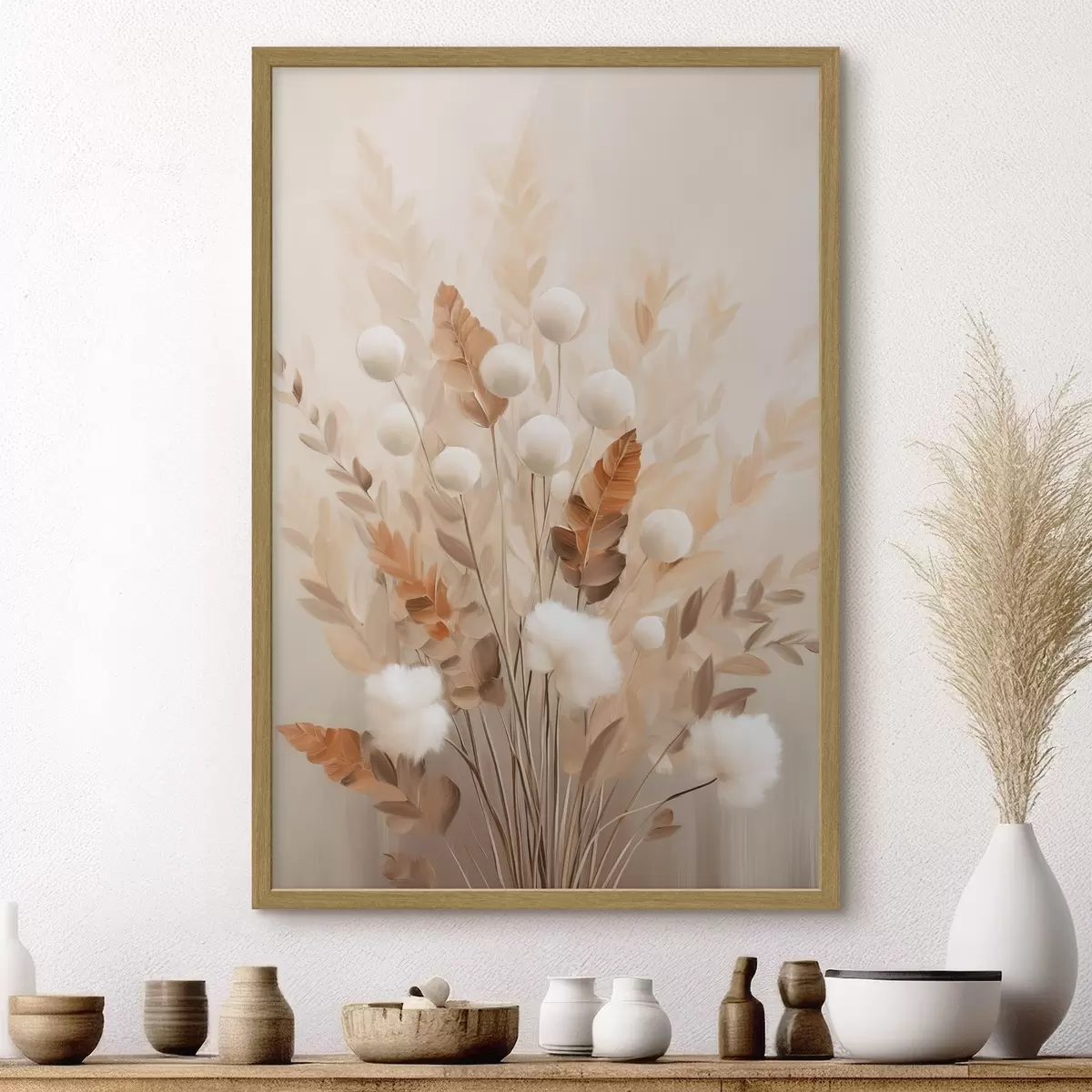 Poster Der Herbst berührt Blüten f50951