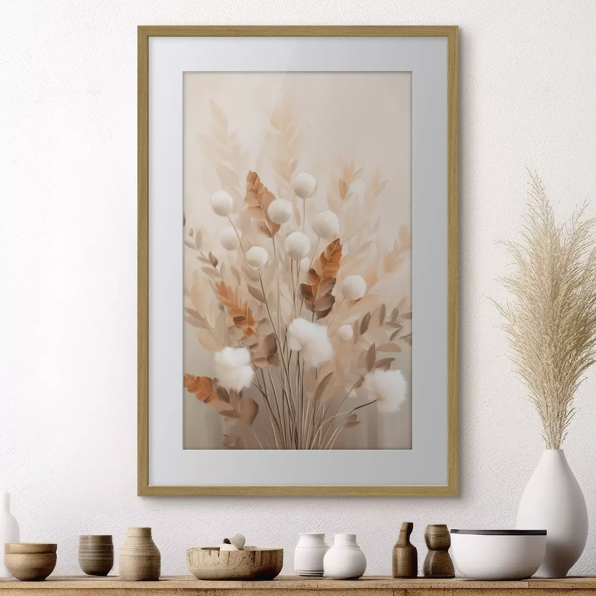 Poster Der Herbst berührt Blüten f50951