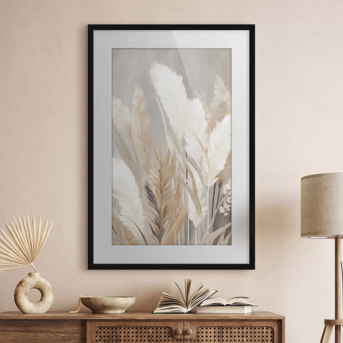 Poster Gräser und Liebkosung f50956