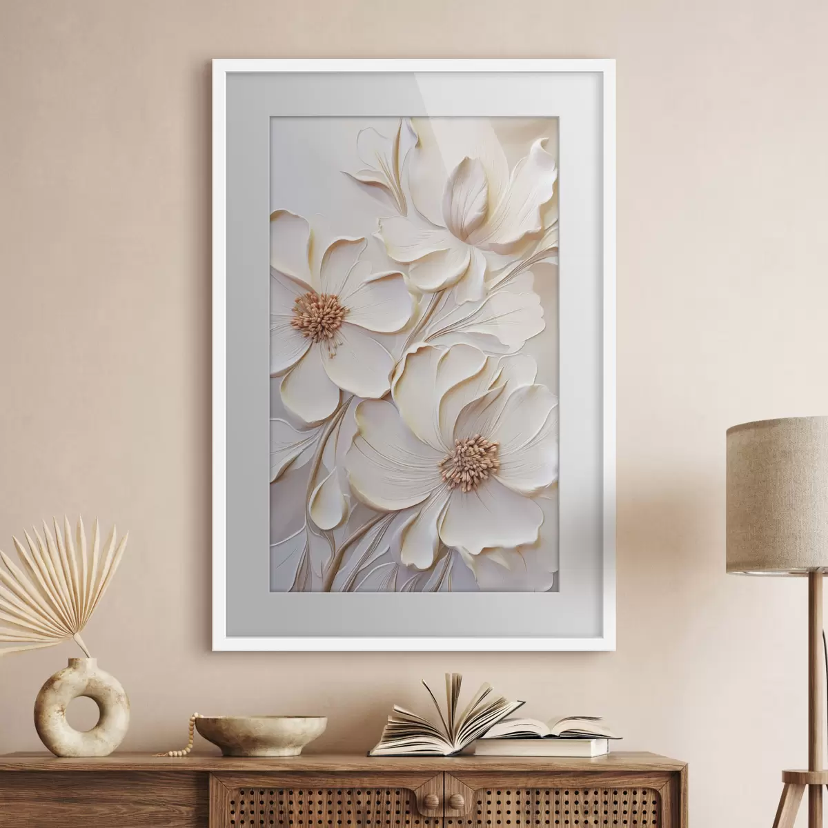 Poster Cremefarbenes Bekenntnis f50958