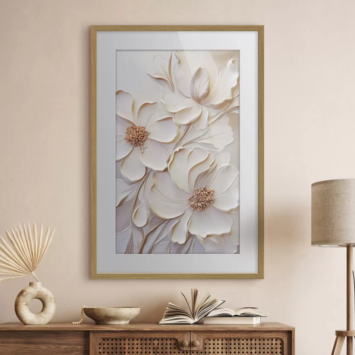 Poster Cremefarbenes Bekenntnis f50958