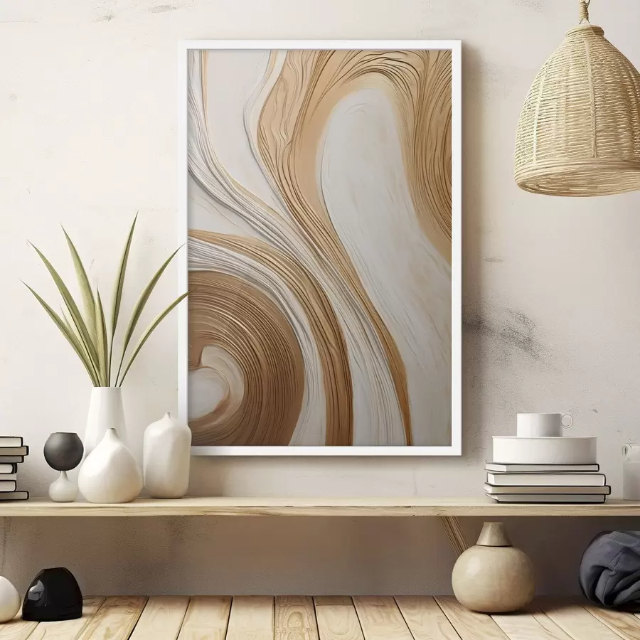 Fototapete Abstrakte Wirbellinien, die eine strukturierte, moderne, minimalistische Kunst schaffen f50961