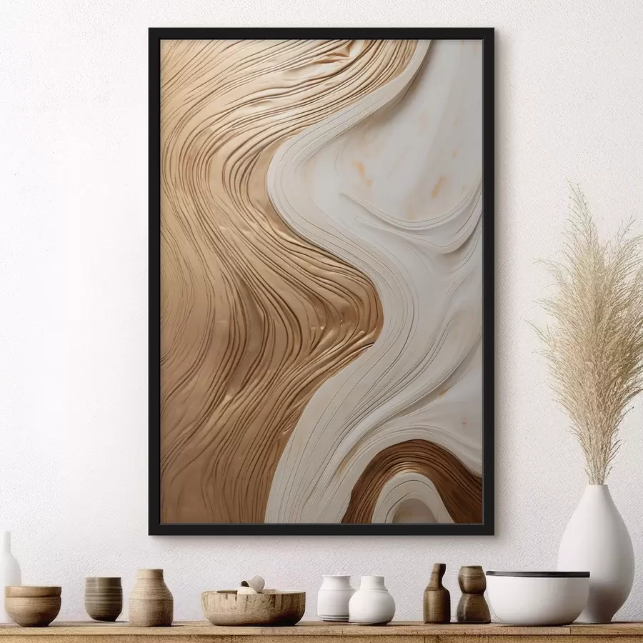 Fototapete Abstrakte Wirbellinien, die eine strukturierte, moderne, minimalistische Kunst schaffen f50962