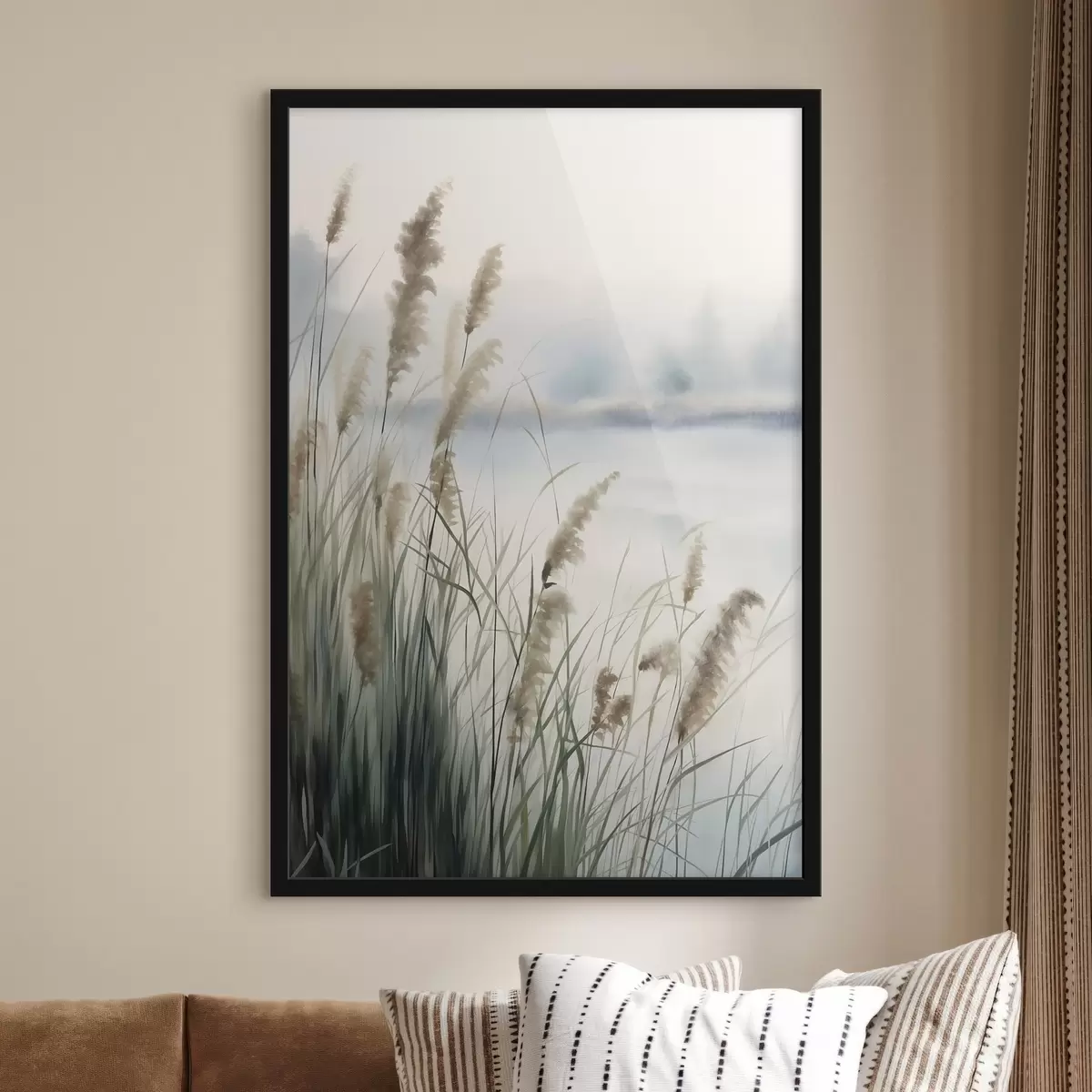 Poster Gräser im Dunst f50963