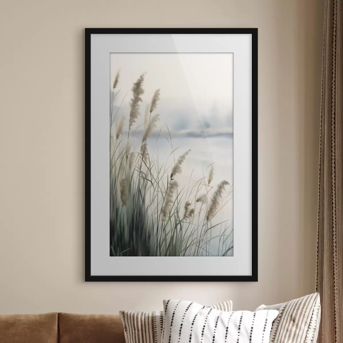 Poster Gräser im Dunst f50963