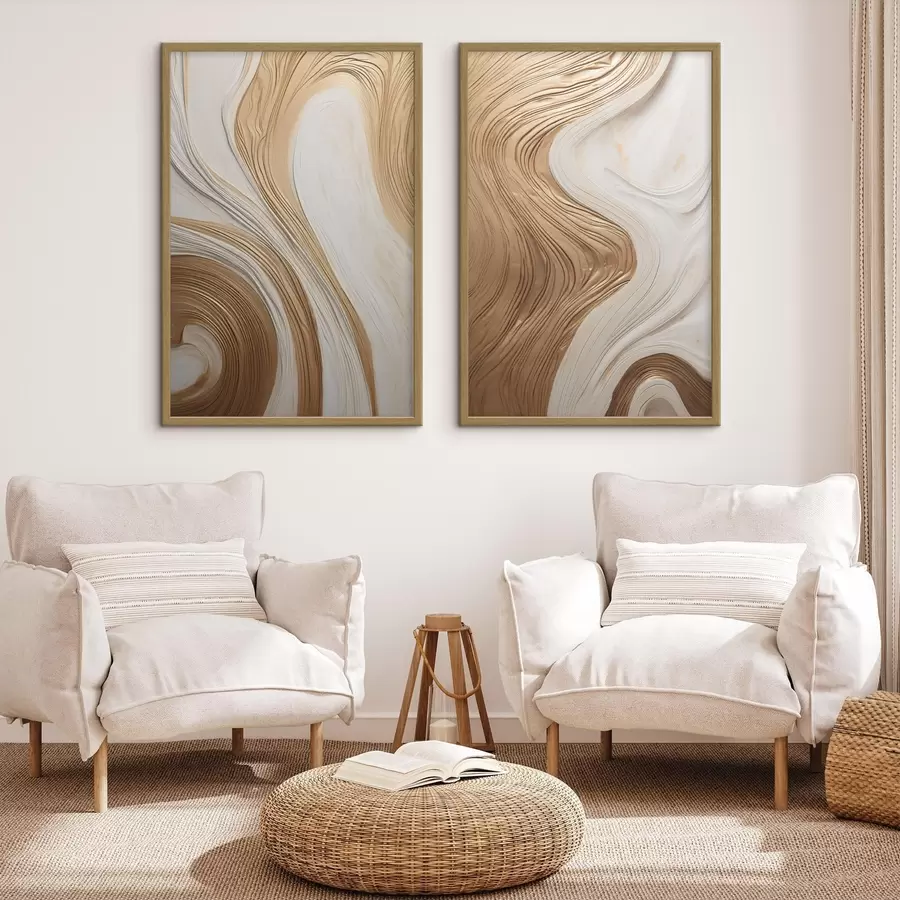 Fototapete Abstrakte Wirbellinien, die eine strukturierte, moderne, minimalistische Kunst schaffen d31047