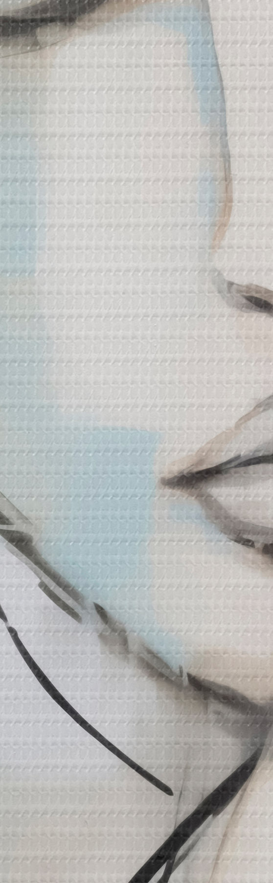 Fototapete Abstraktes Porträt, Nachahmung eines Gemäldes s50980
