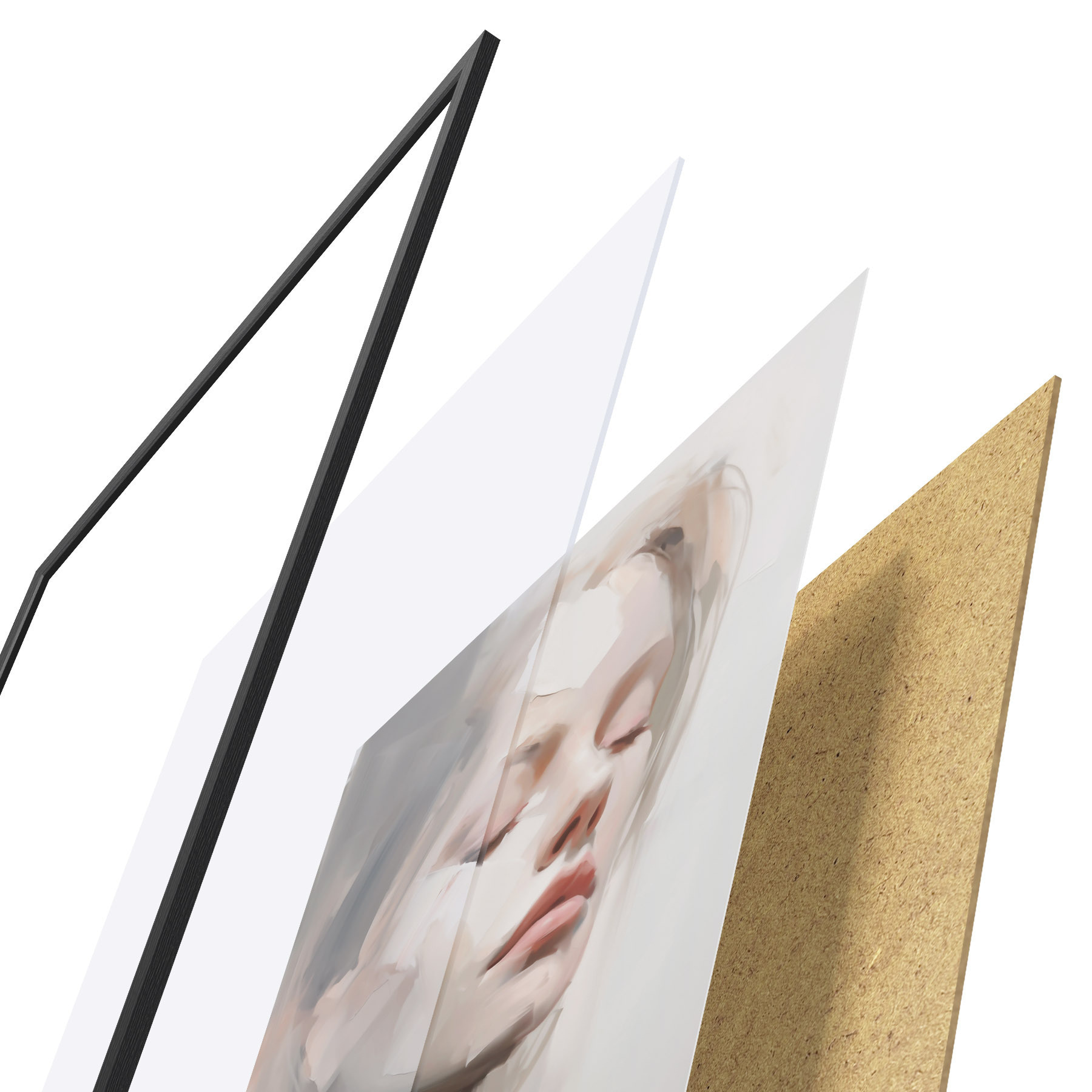 Poster Abstraktes Porträt f50978