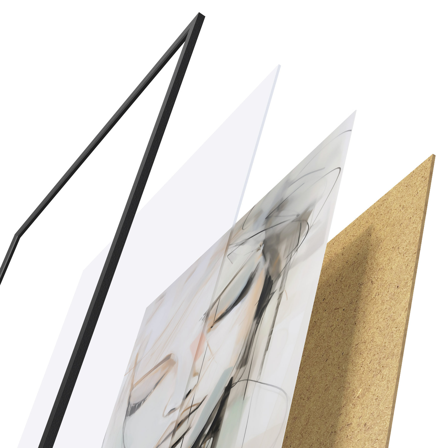 Poster Porträt, Nachbildung eines Gemäldes f50979