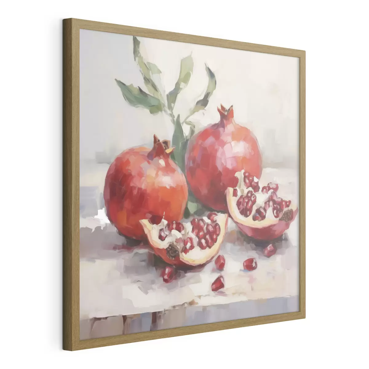 Poster Granatäpfel, Imitationsgemälde f50982