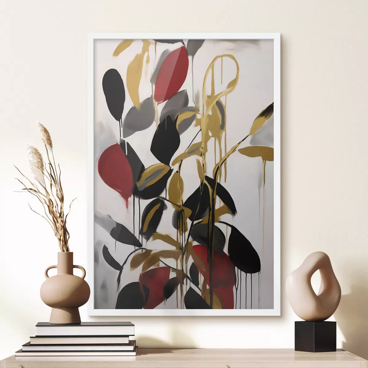 Poster Abstraktion, Nachahmung der Malerei f50983